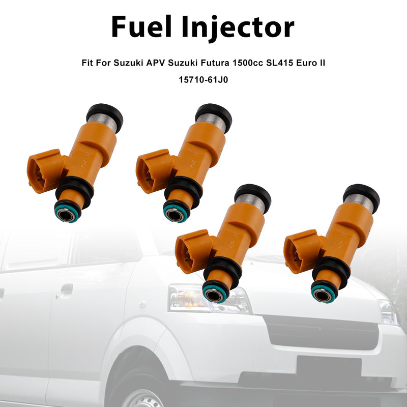 Suzuki APV Suzuki Futura 1500cc SL415 Euro II 15710-61J00 4PCS Fuel Injector