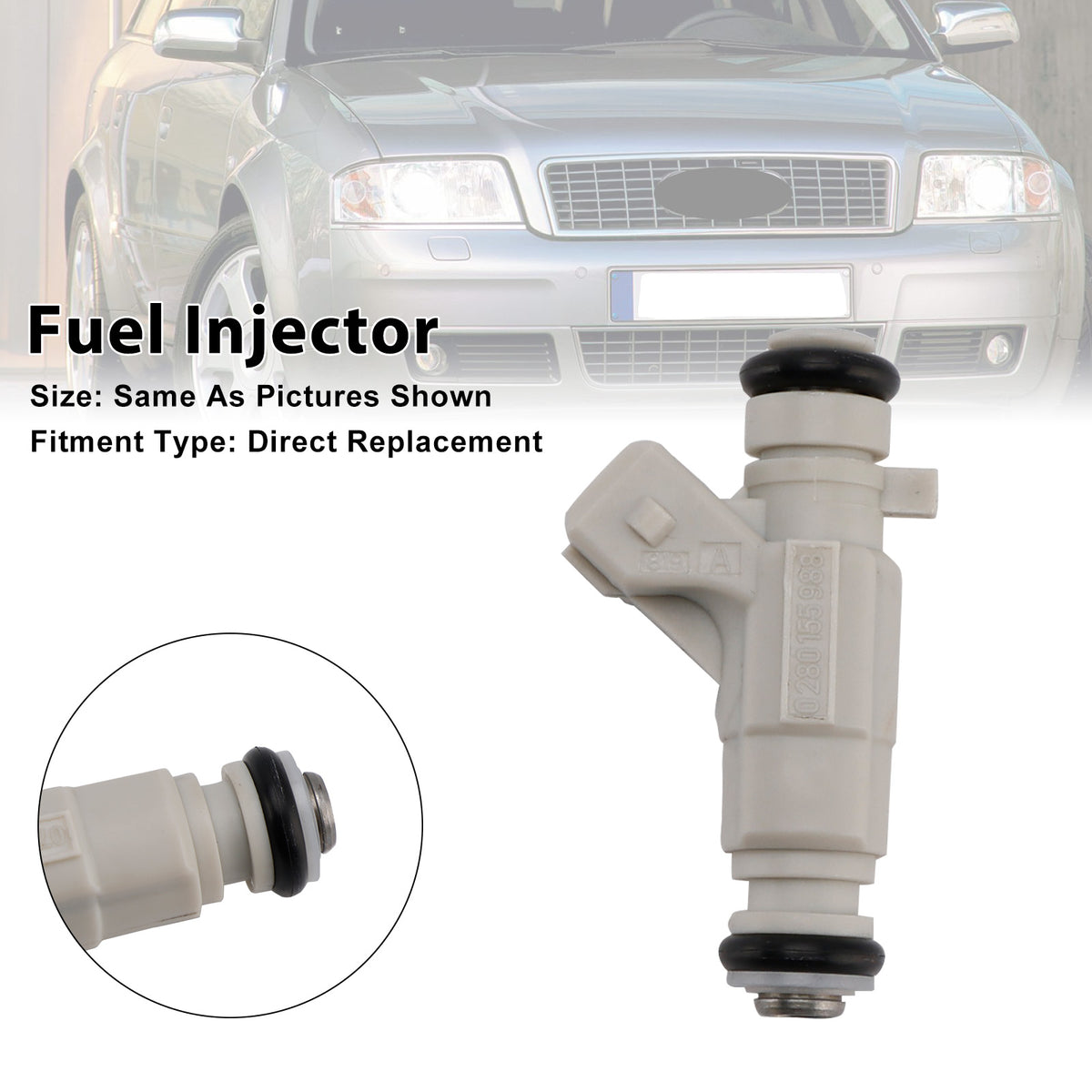 Audi S6 S8 4.2L V8 2001-2003 0280155988 077133551Q 1PCS Fuel Injector