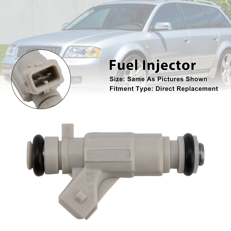 Audi S6 S8 4.2L V8 2001-2003 0280155988 077133551Q 1PCS Fuel Injector