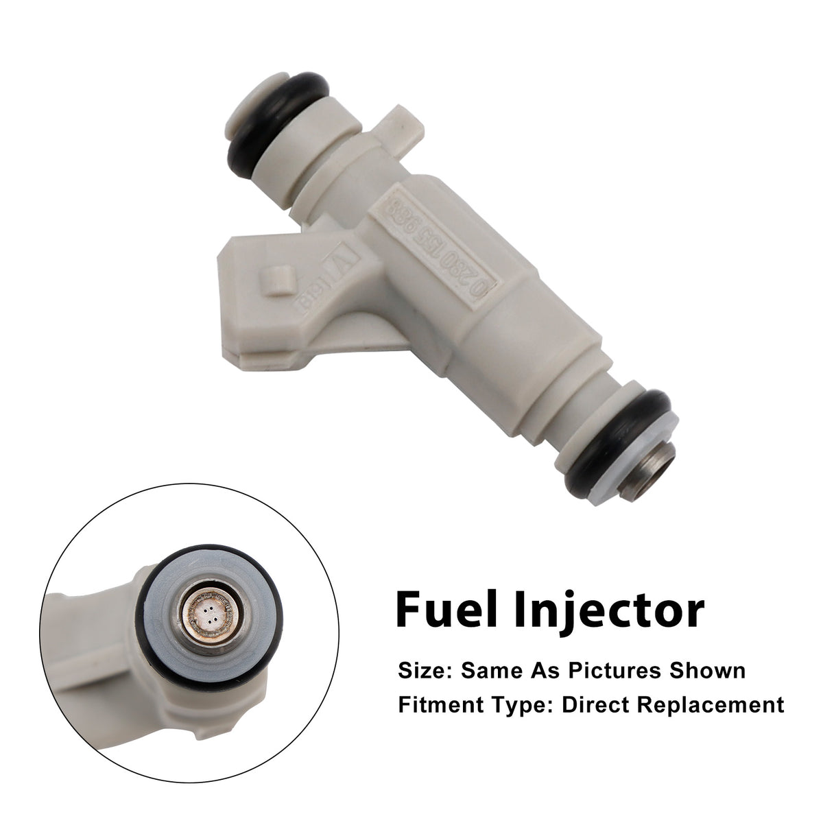 Audi S6 S8 4.2L V8 2001-2003 0280155988 077133551Q 1PCS Fuel Injector