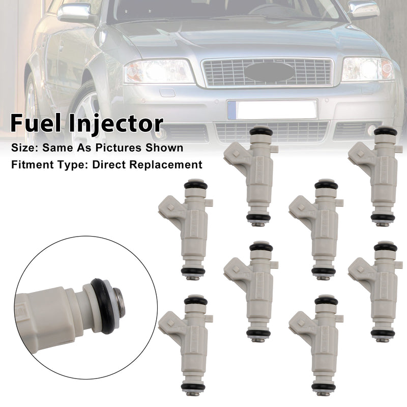 Audi S6 S8 4.2L V8 2001-2003 0280155988 077133551Q 8PCS Fuel Injector