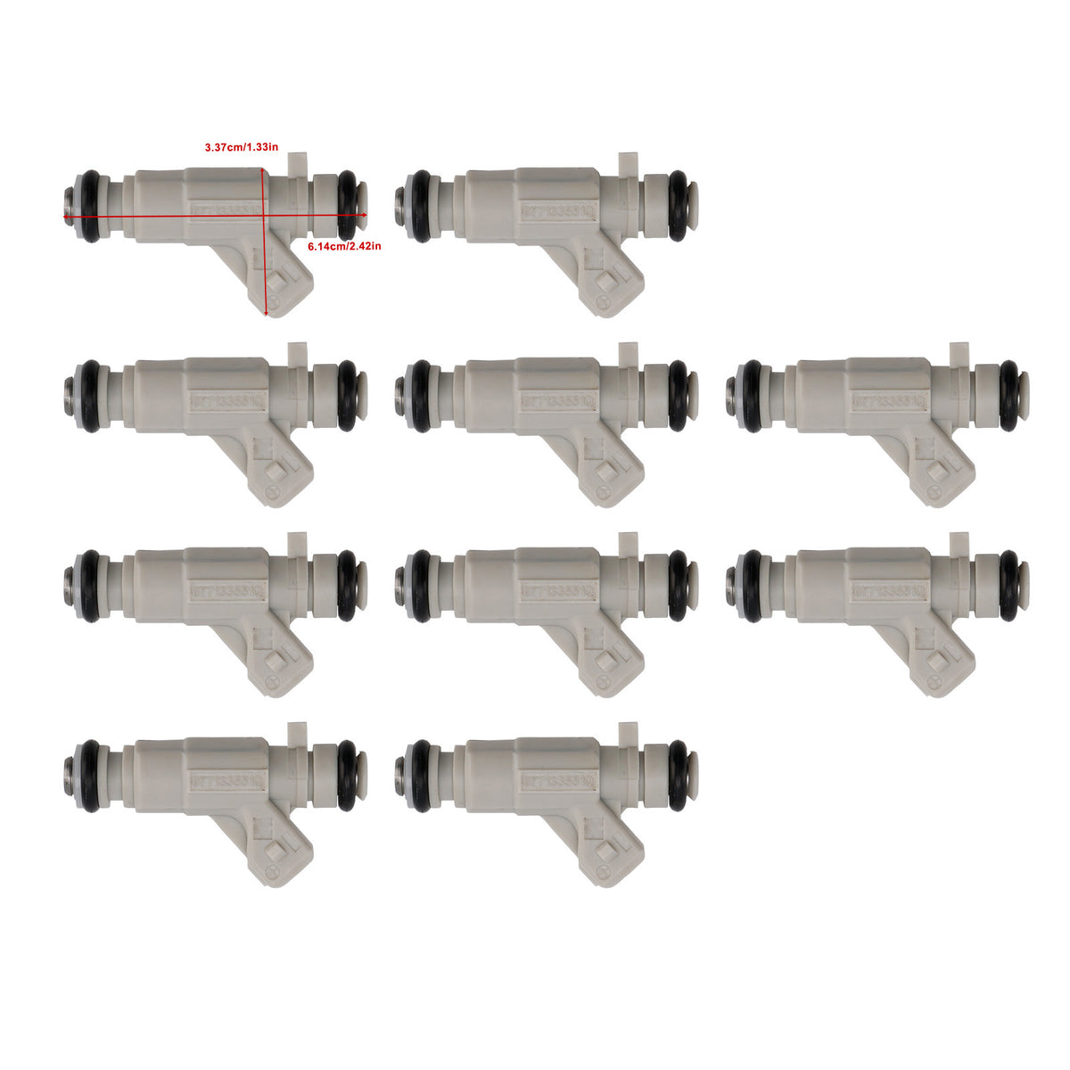 Audi S6 S8 4.2L V8 2001-2003 0280155988 077133551Q 8PCS Fuel Injector