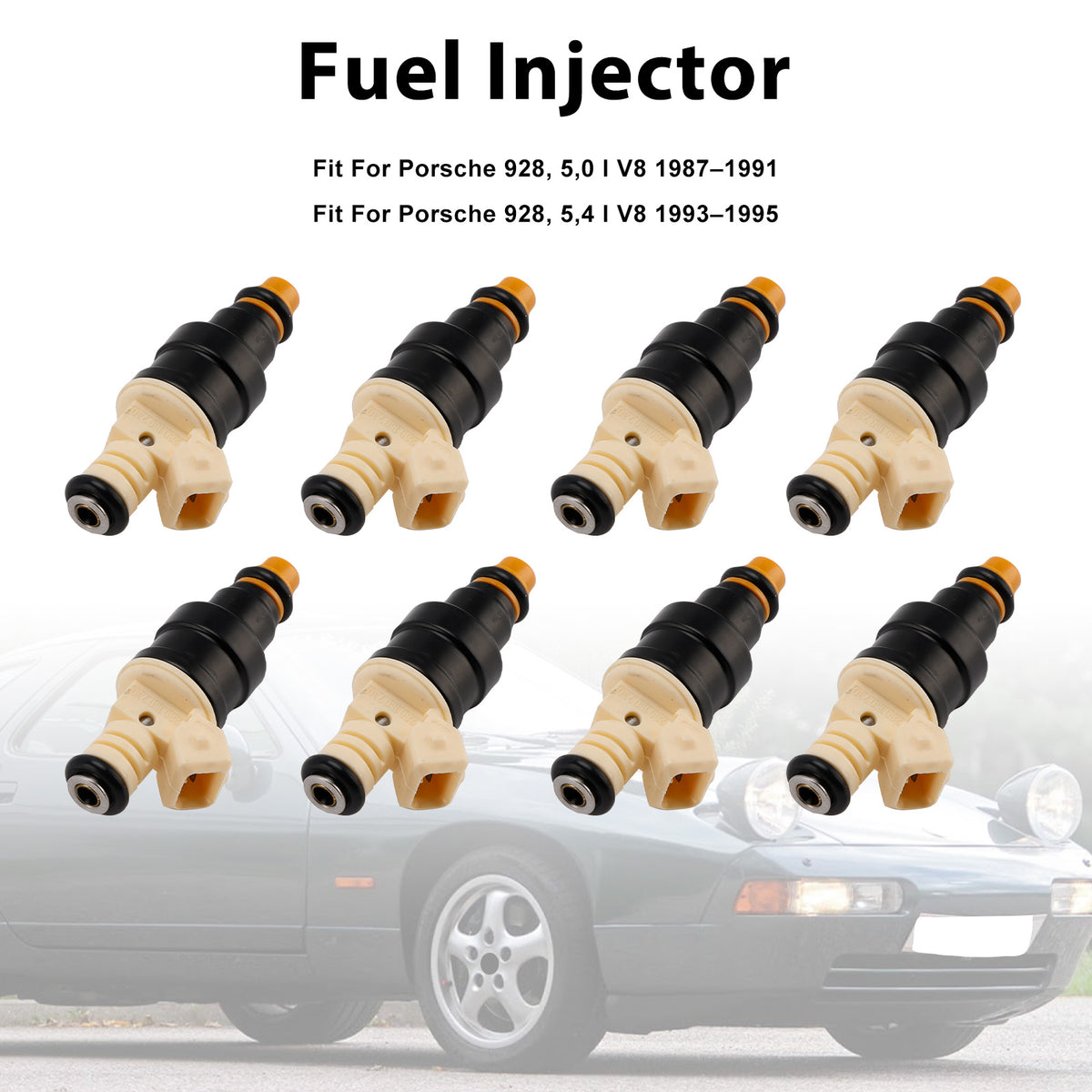 Porsche 928 5.0L 5.4L V8 1987-1995 0280150730 92860611902 8PCS Fuel Injector