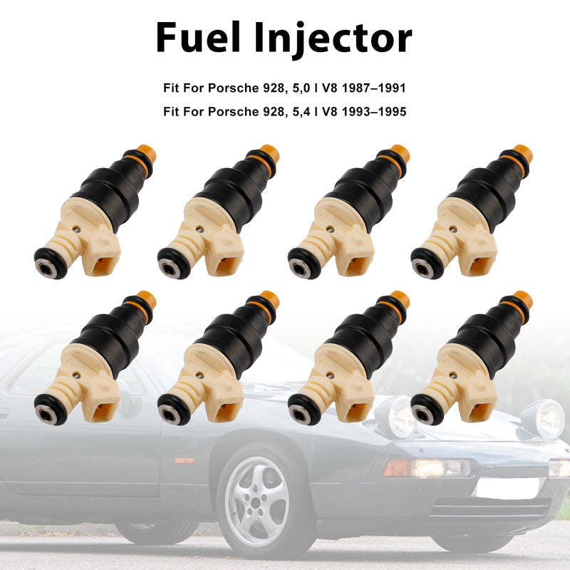 Porsche 928 5.0L 5.4L V8 1987-1995 0280150730 92860611902 8PCS Fuel Injector