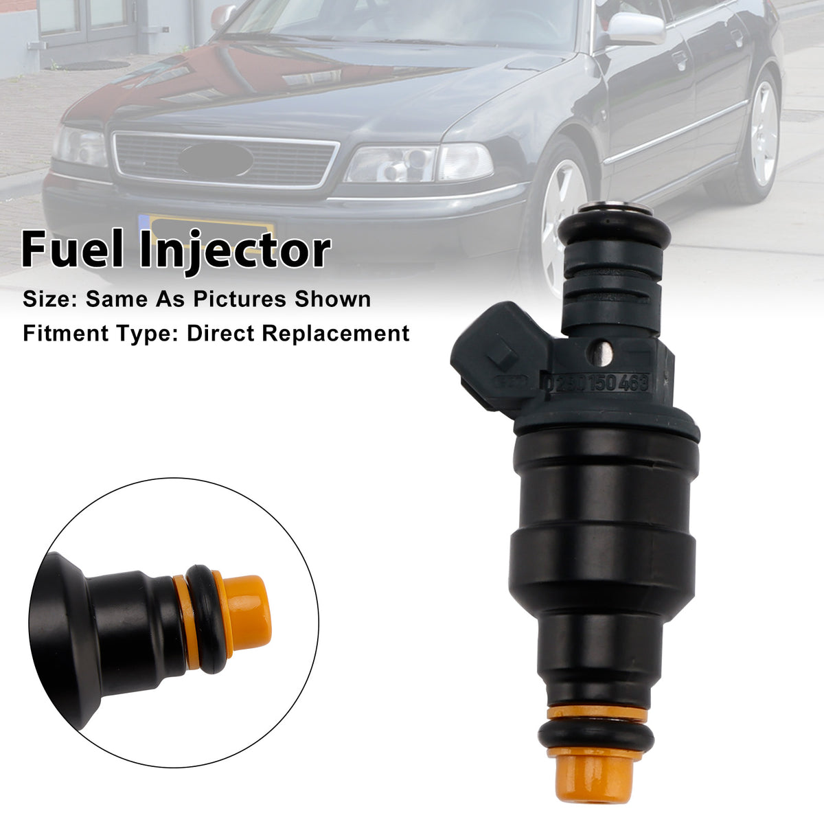 Audi A8 V8 S6 S4 Quattro 3.6L 3.7L 4.2L 0280150463 1PCS Fuel Injector