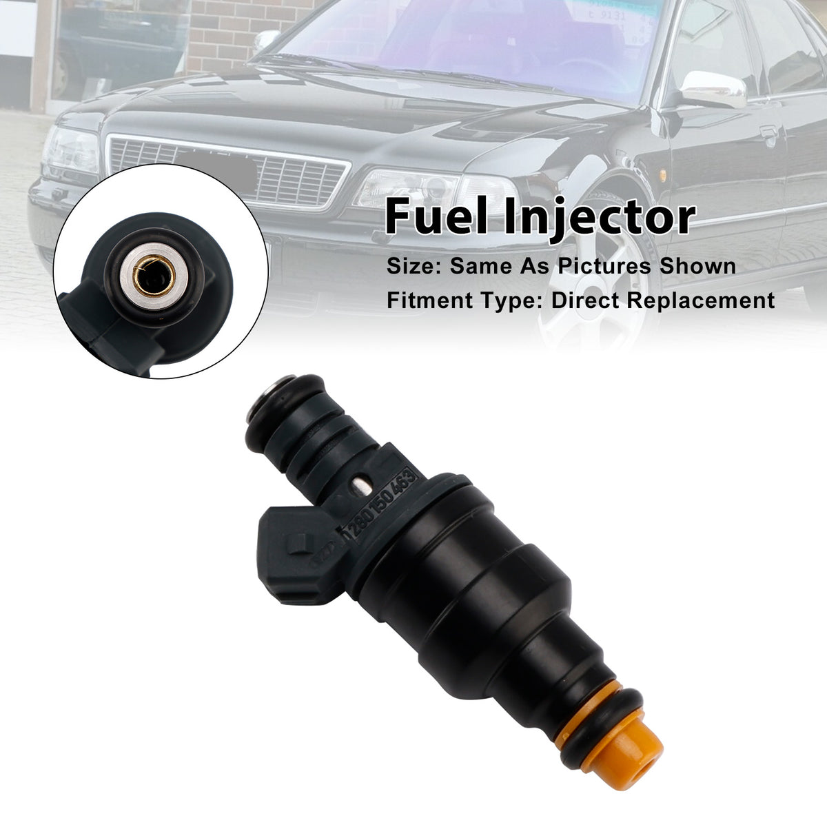 Audi A8 V8 S6 S4 Quattro 3.6L 3.7L 4.2L 0280150463 1PCS Fuel Injector