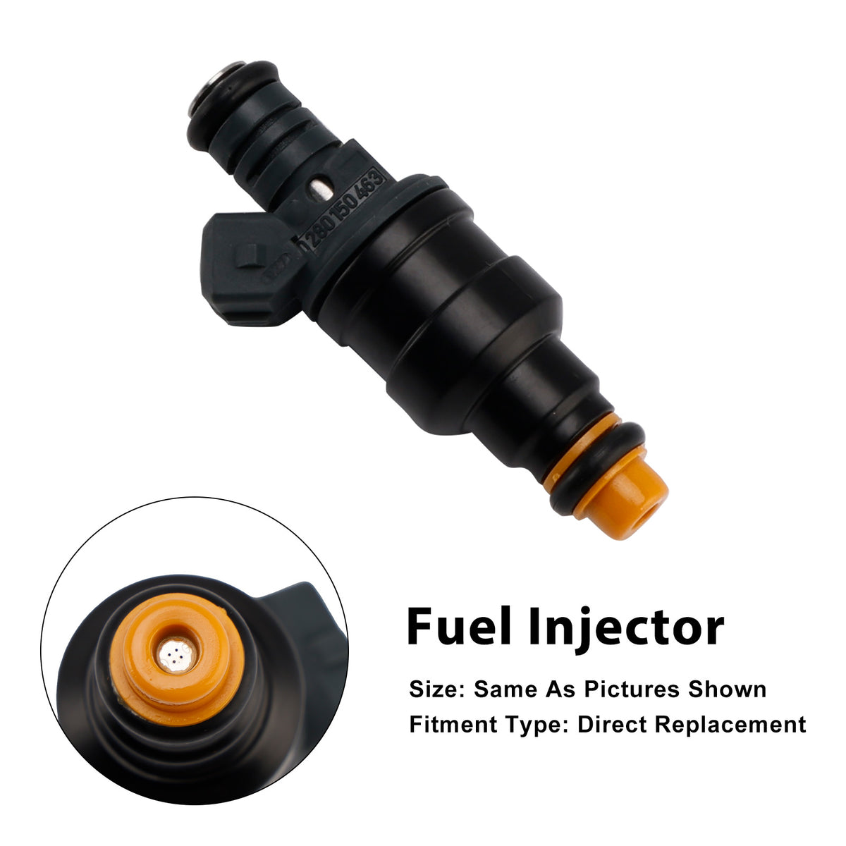 Audi A8 V8 S6 S4 Quattro 3.6L 3.7L 4.2L 0280150463 1PCS Fuel Injector
