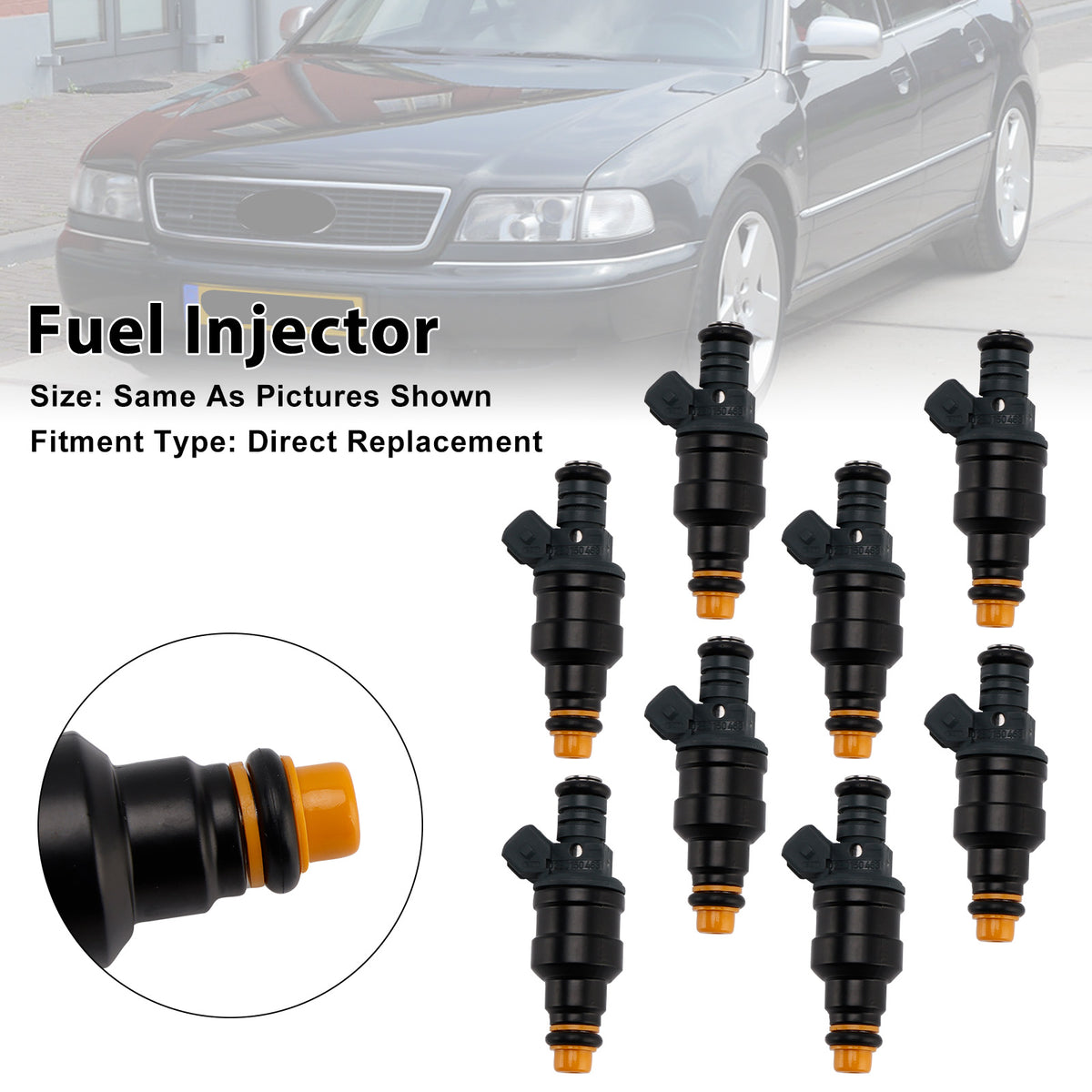 Audi A8 V8 S6 S4 Quattro 3.6L 3.7L 4.2L 0280150463 8PCS Fuel Injector
