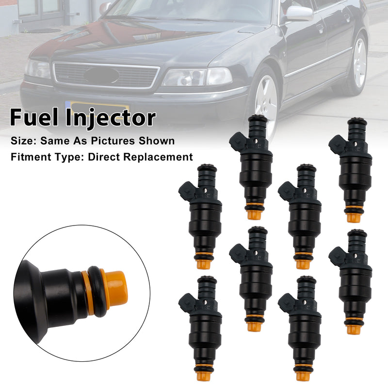 Audi A8 V8 S6 S4 Quattro 3.6L 3.7L 4.2L 0280150463 8PCS Fuel Injector