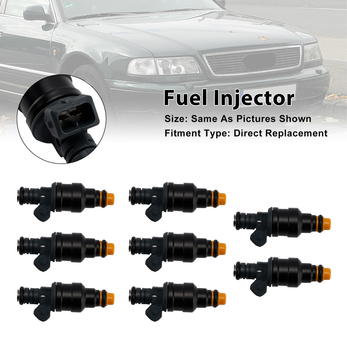 Audi A8 V8 S6 S4 Quattro 3.6L 3.7L 4.2L 0280150463 8PCS Fuel Injector