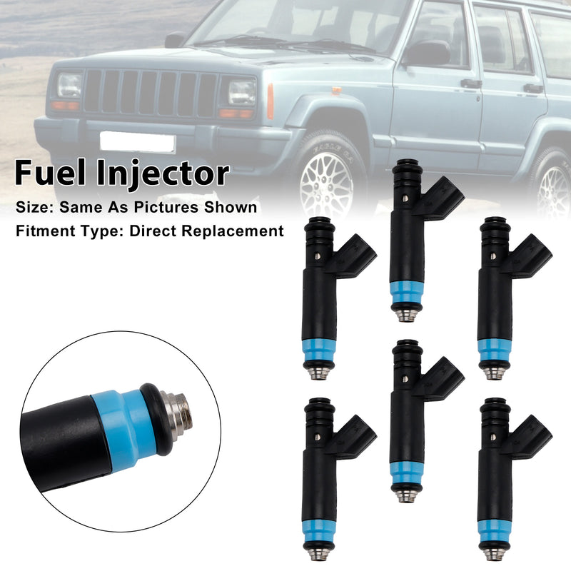 Jeep 4.0L I6 1999-2004 Dodge RAM 04854181 0280155784 6PCS Fuel Injector