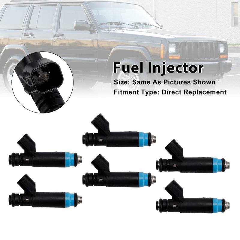 Jeep 4.0L I6 1999-2004 Dodge RAM 04854181 0280155784 6PCS Fuel Injector