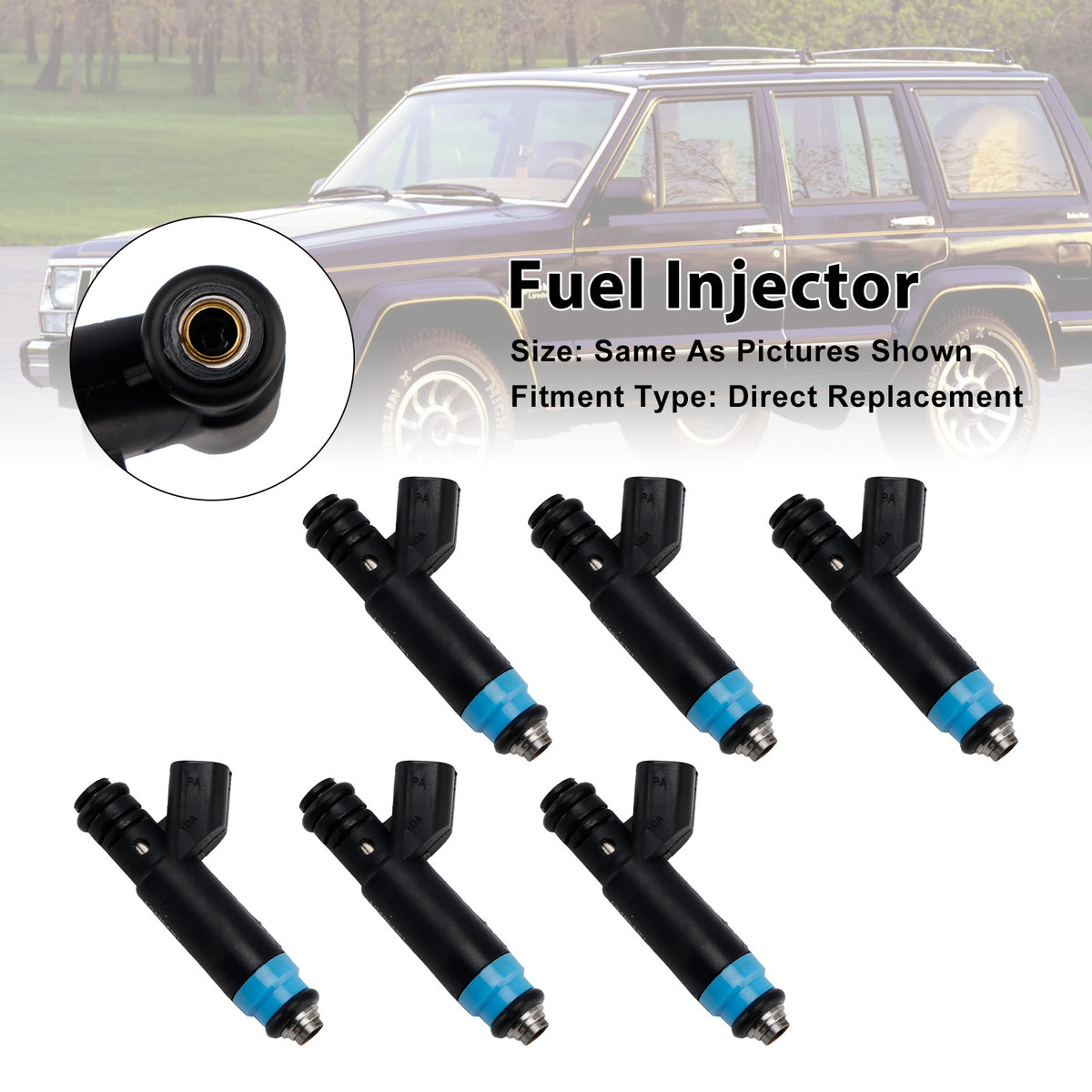 Jeep 4.0L I6 1999-2004 Dodge RAM 04854181 0280155784 6PCS Fuel Injector