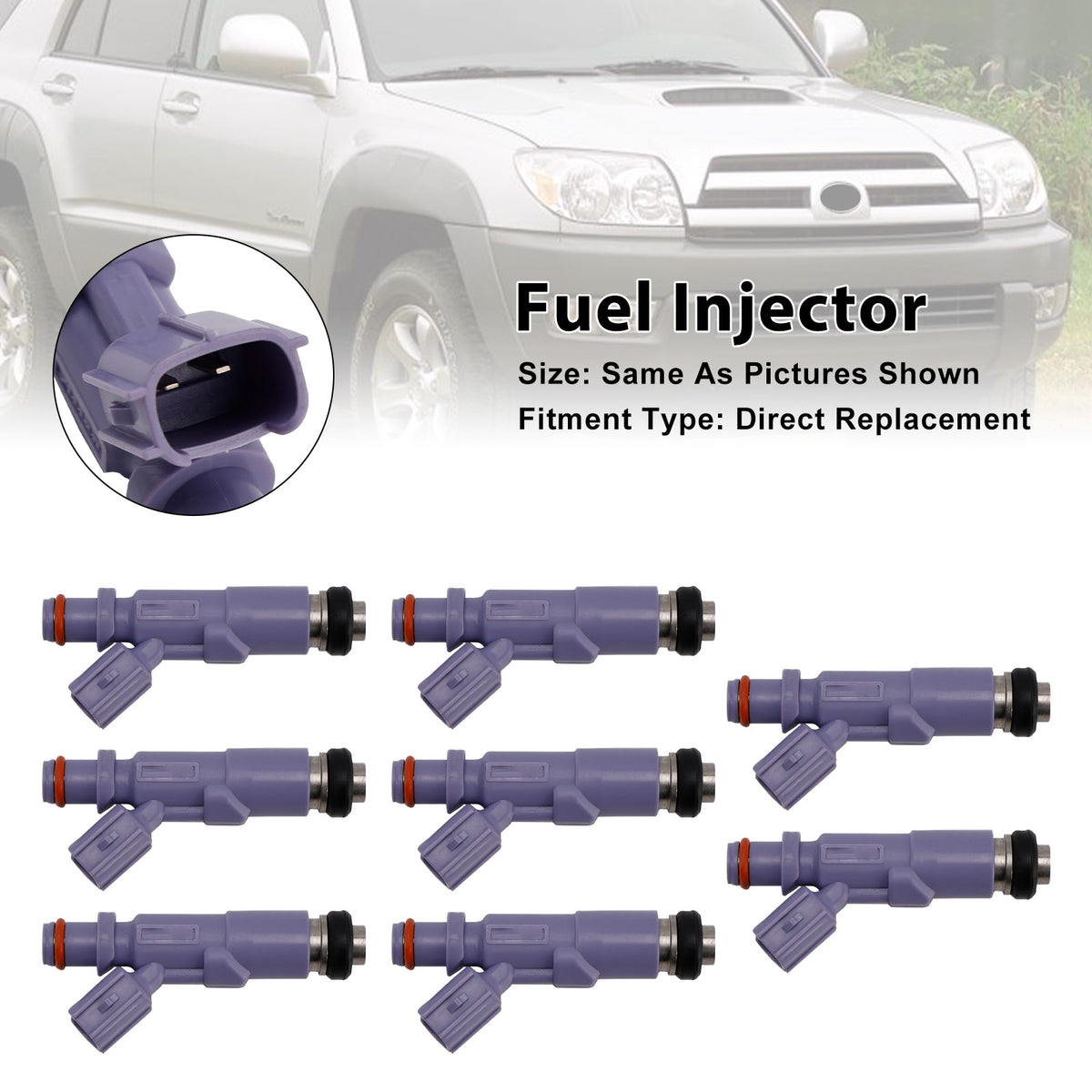 Toyota Tundra 4.7L 5.7L 2005-2009 LEXUS IS200 23250-70120 8PCS Fuel Injector