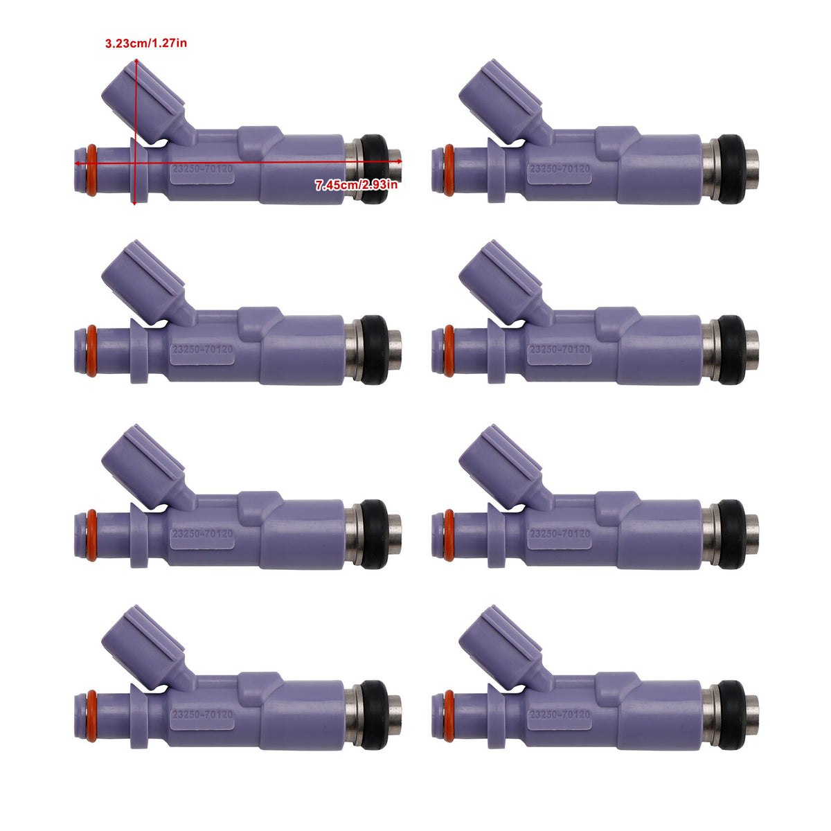 Toyota Tundra 4.7L 5.7L 2005-2009 LEXUS IS200 23250-70120 8PCS Fuel Injector