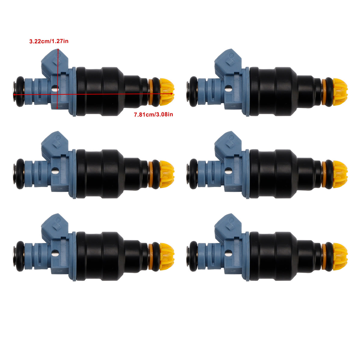 BMW 3 Series E30 E36 2.5L 1.8L 1987-1997 Ford 0280150715 6PCS Fuel Injector