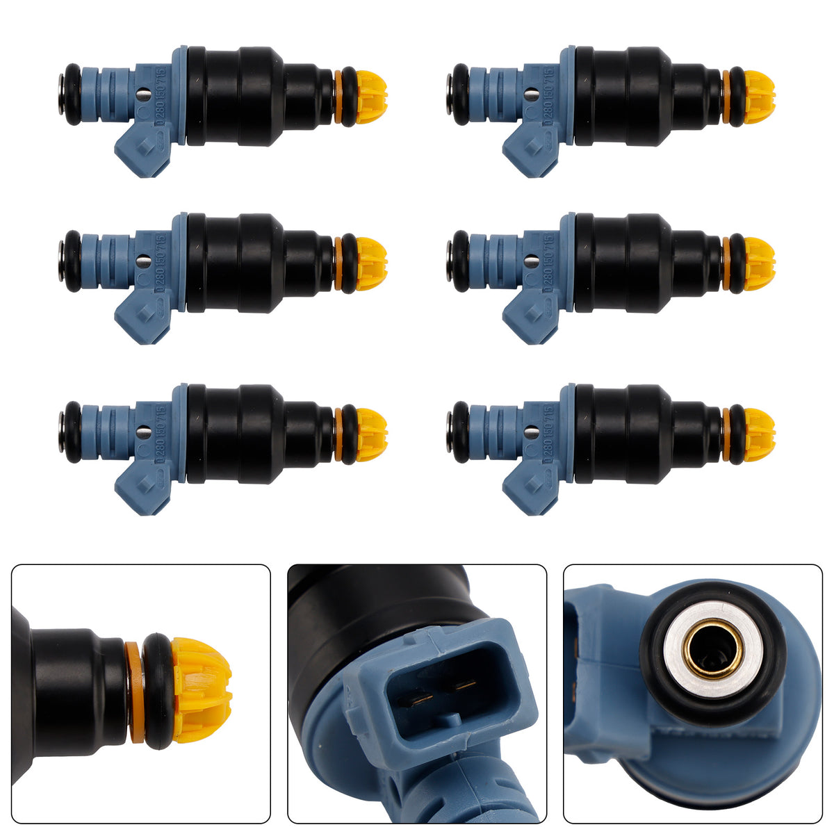 BMW 3 Series E30 E36 2.5L 1.8L 1987-1997 Ford 0280150715 6PCS Fuel Injector