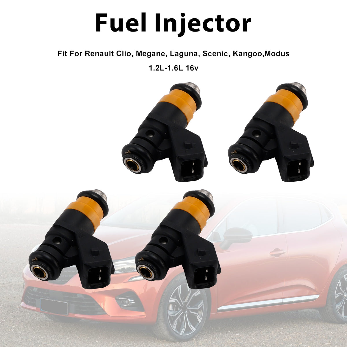 Renault Clio 2 Megane 2 Scenic 2 1.4/1.6 16V H029611 4PCS Fuel Injector