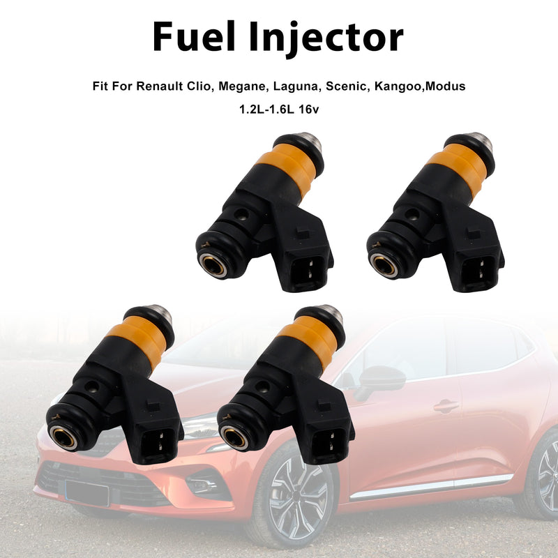 Renault Clio 2 Megane 2 Scenic 2 1.4/1.6 16V H029611 4PCS Fuel Injector
