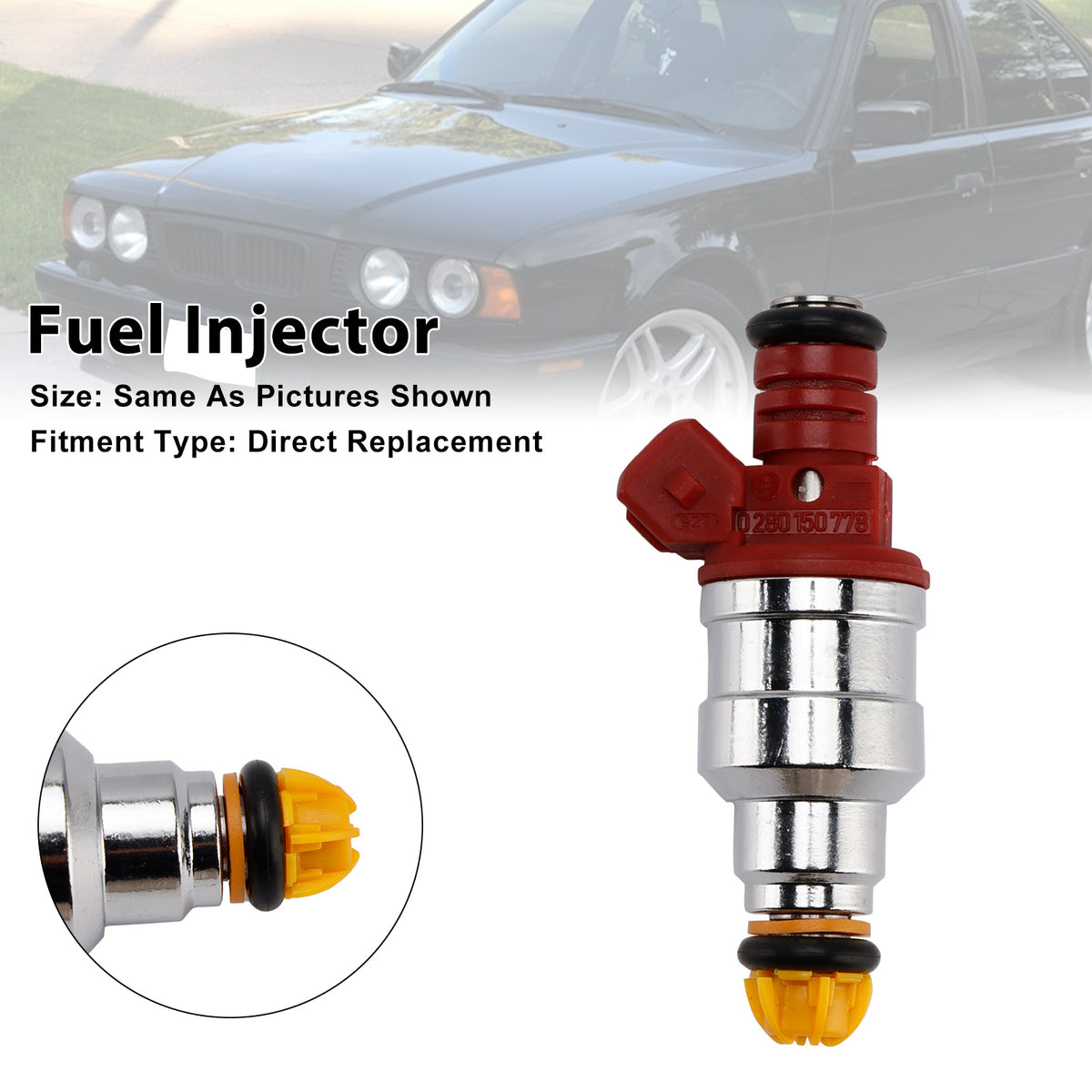 BMW 540i 740i 3.0L 4.0L 4.4L V8 1993-1998 0280150778 1PCS Fuel Injector