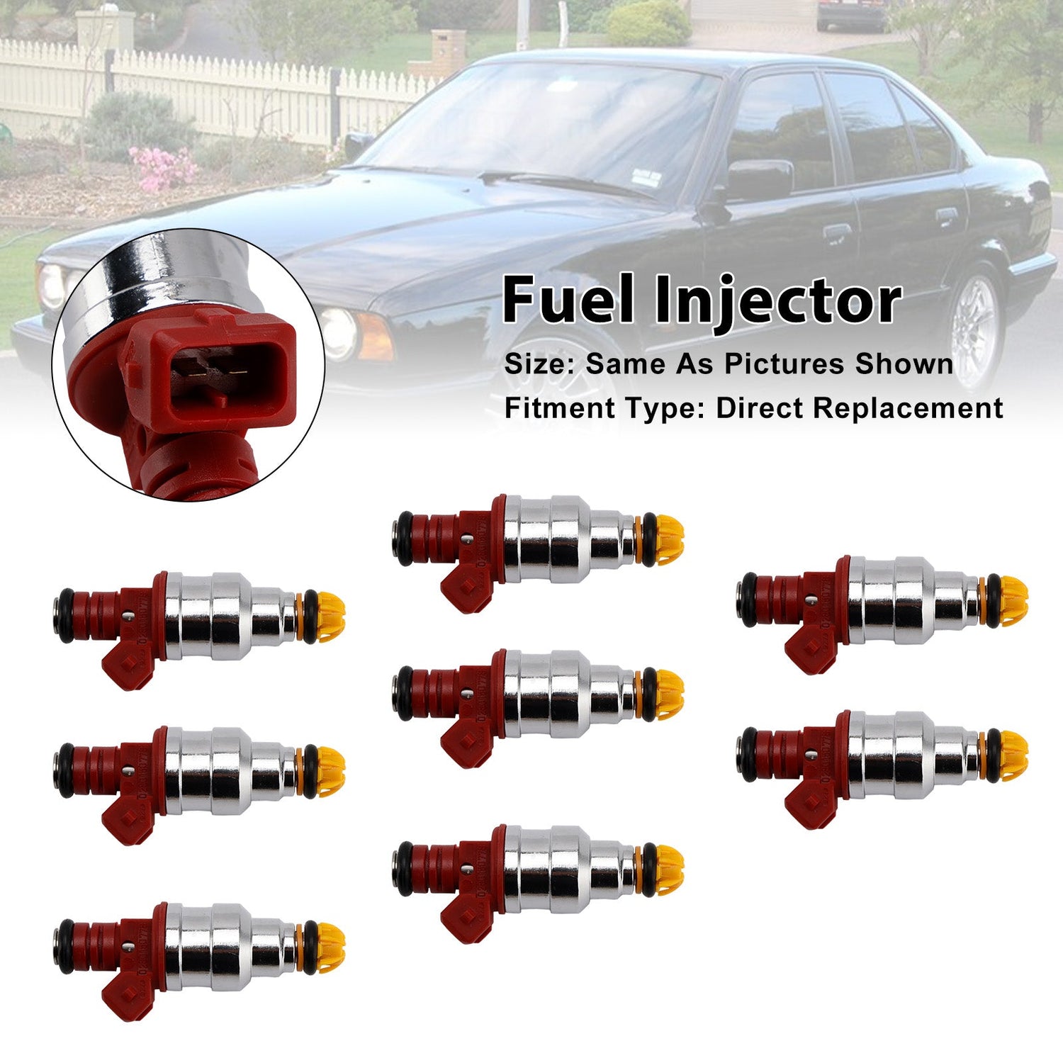 8PCS 0280150778 Fuel Injector For BMW 540i 740i 3.0L 4.0L 4.4L V8 1993-1998 1466396 13641466396