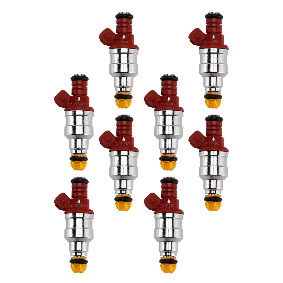 8PCS 0280150778 Fuel Injector For BMW 540i 740i 3.0L 4.0L 4.4L V8 1993-1998 1466396 13641466396