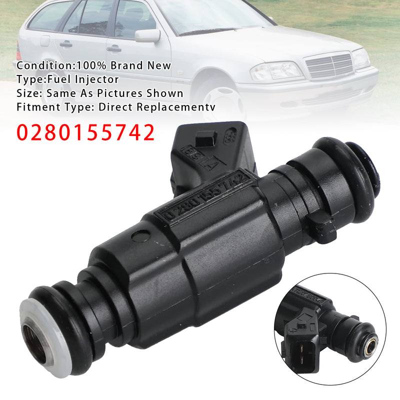 Mercedes E320 ML320 C280 CLK320 2.8 3.2 V6 0280155742 1PCS Fuel Injector