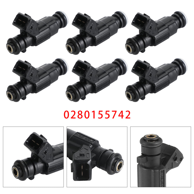 Mercedes E320 ML320 C280 CLK320 2.8 3.2 V6 0280155742 6PCS Fuel Injector