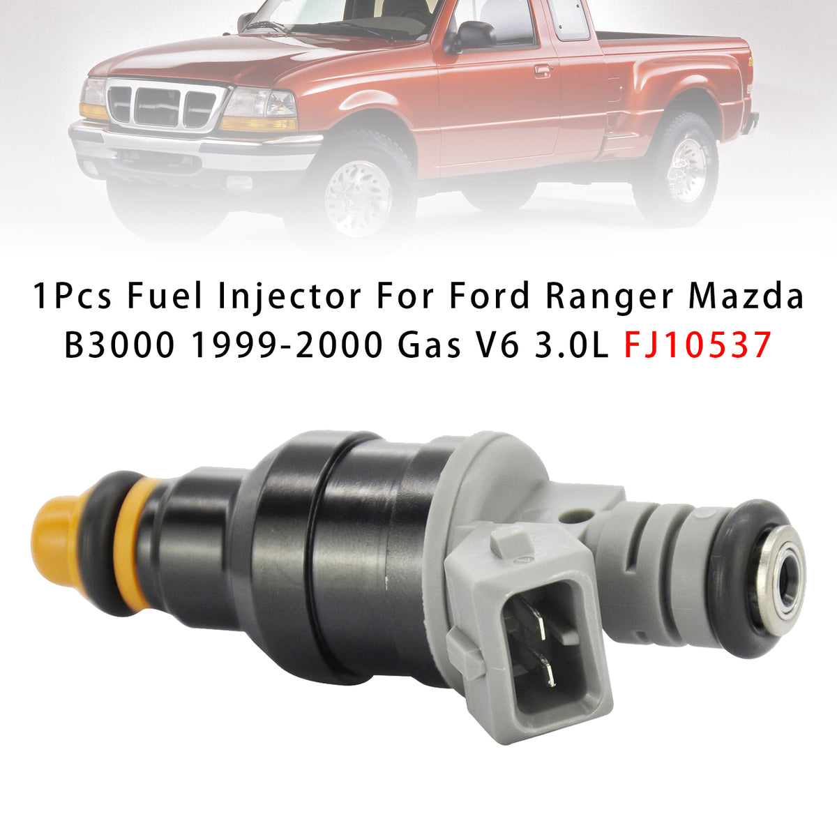 Ford Ranger Mazda B3000 1999-2000 Gas V6 3.0L FJ10537 1PCS Fuel Injector