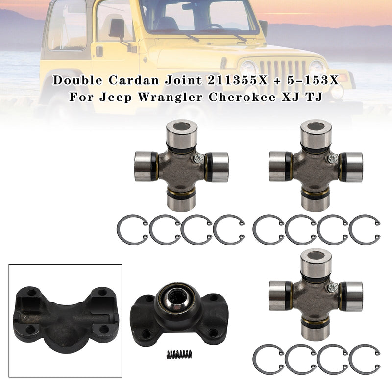 Jeep Wrangler Cherokee XJ TJ 211355X 5-153X Double Cardan Joint
