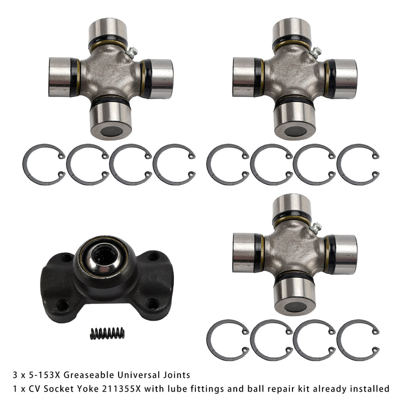 Jeep Wrangler Cherokee XJ TJ 211355X 5-153X Double Cardan Joint