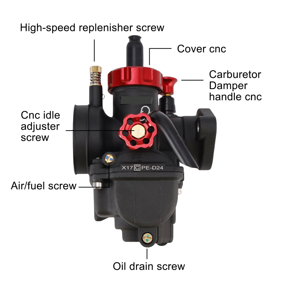 Carburetor Carb 24mm for 140cc-150cc Motorcycle