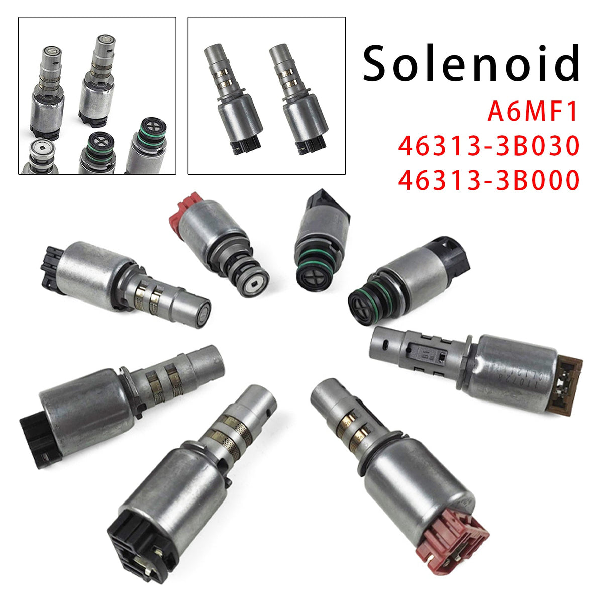 Hyundai Kia 8PCS Transmission Solenoid A6MF1 46313-3B030 46313-3B000