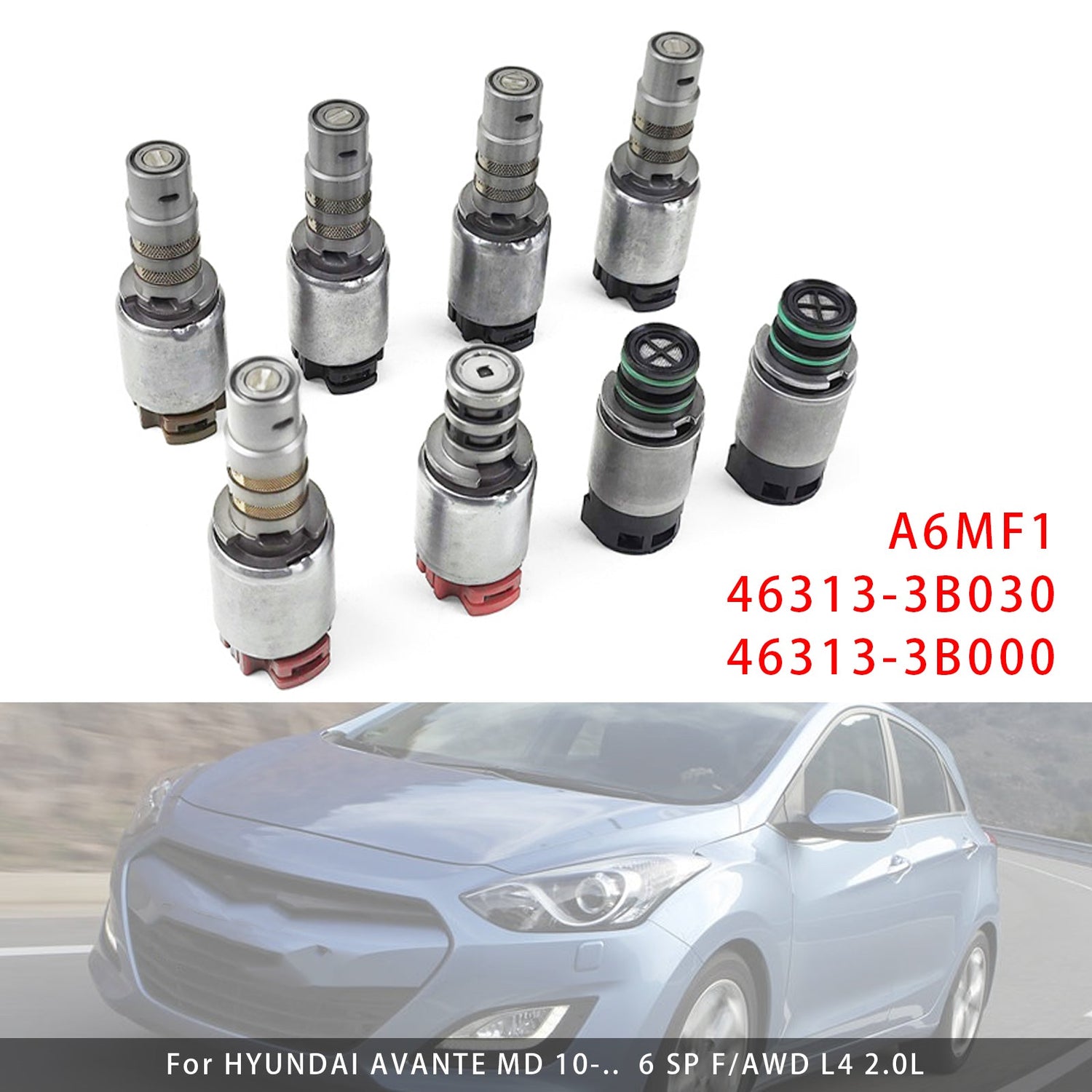 Hyundai Kia 8PCS Transmission Solenoid A6MF1 46313-3B030 46313-3B000