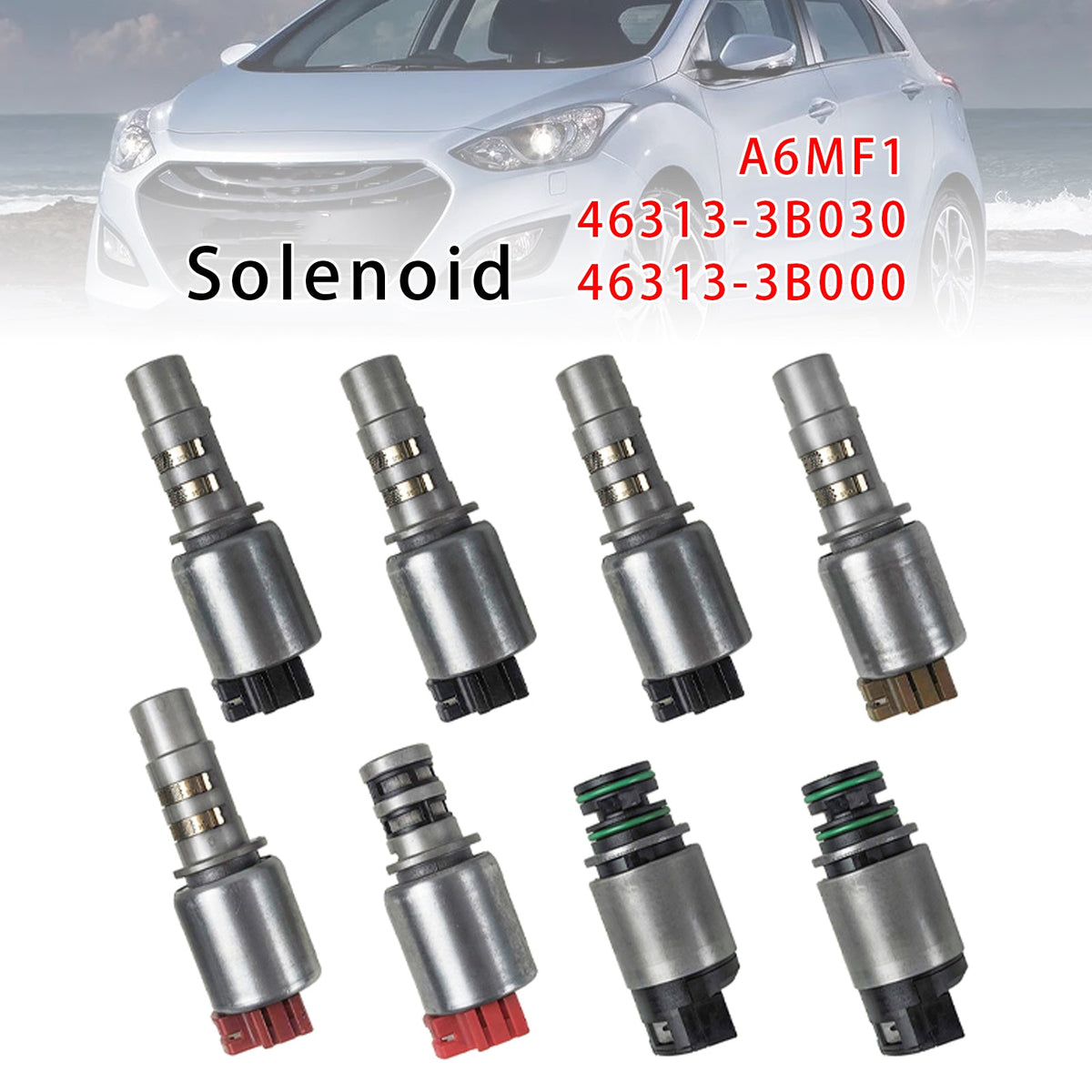 Hyundai Kia 8PCS Transmission Solenoid A6MF1 46313-3B030 46313-3B000