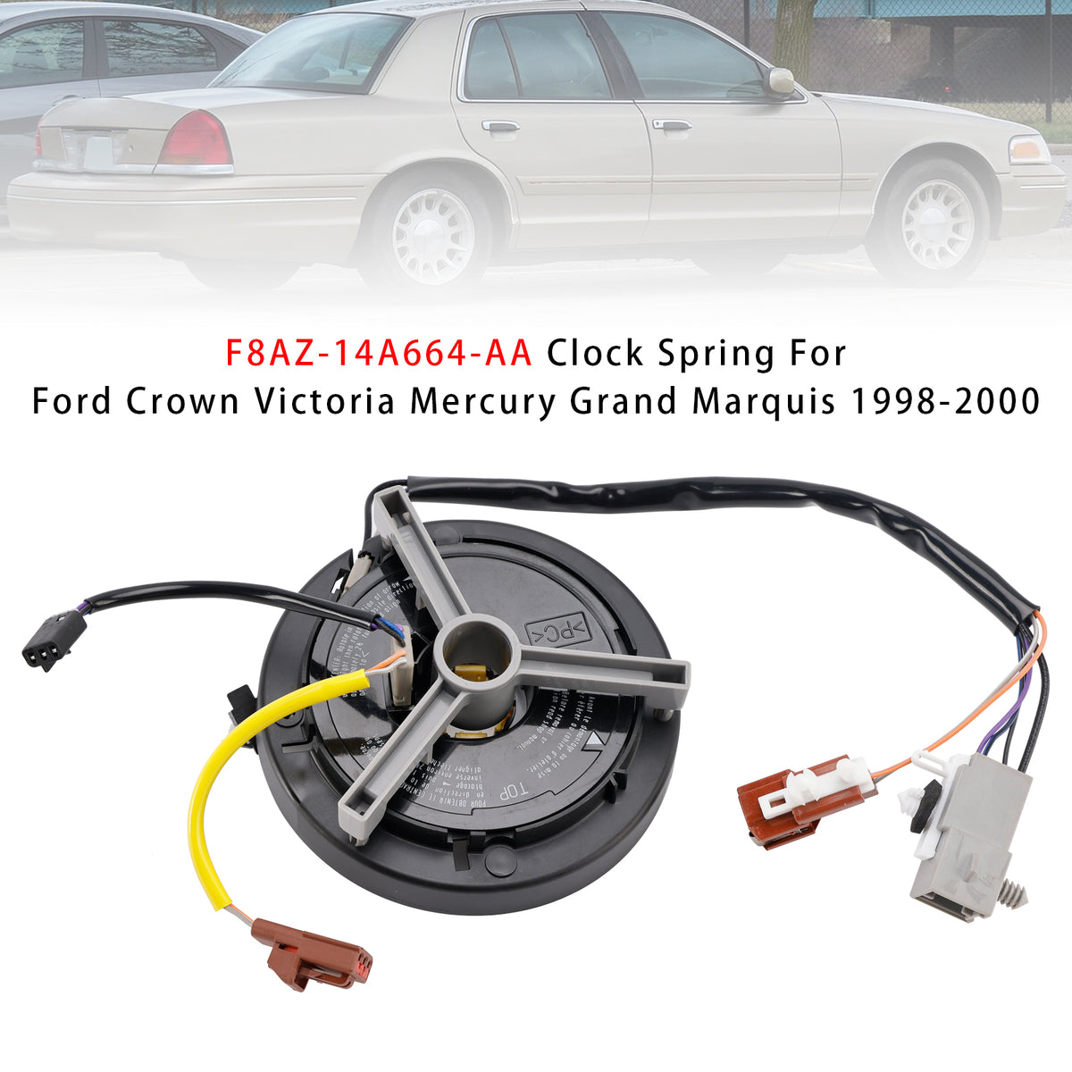 Ford Victoria Mercury Grand Marquis 1998-2000 F8AZ-14A664-AA Clock Spring
