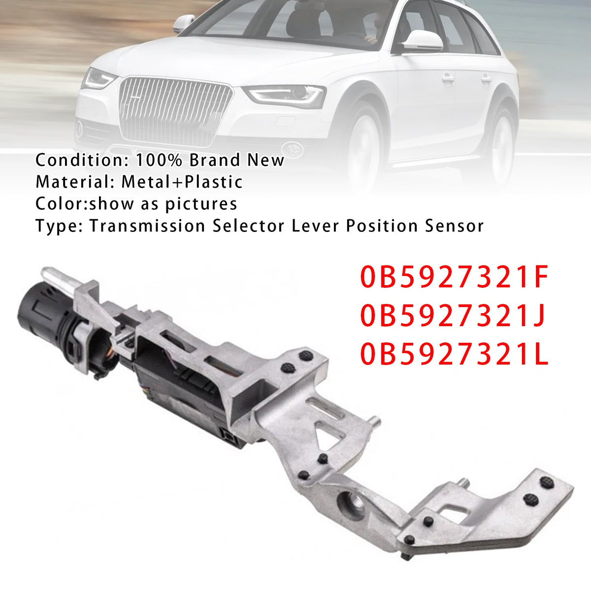 Audi A4 A5 A6 A7 Q5 DL501 0B5 Transmission Selector Lever Position Sensor