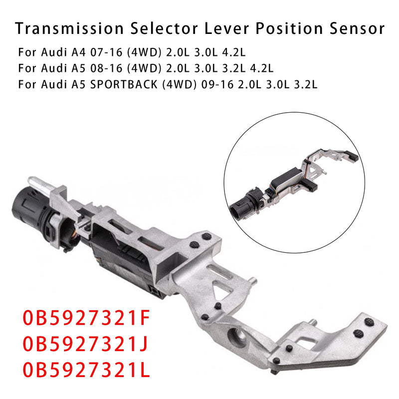 Audi A4 A5 A6 A7 Q5 DL501 0B5 Transmission Selector Lever Position Sensor
