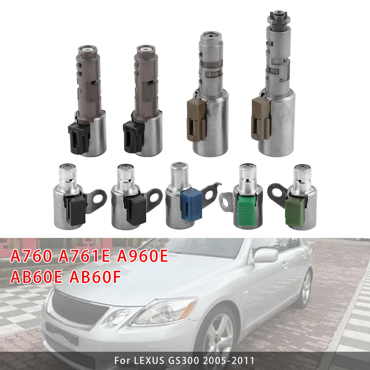 9X Transmission Shift Solenoids For Toyota Tundra A760 A761E A960E AB60E AB60F