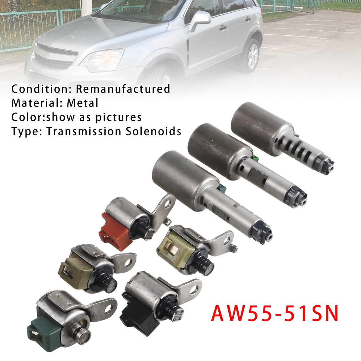 Nissan Altima Maxima Quest 8PCS Transmission Shift Solenoids Valve AW55-51SN