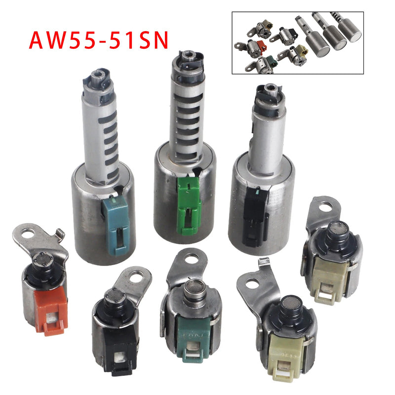 Nissan Altima Maxima Quest 8PCS Transmission Shift Solenoids Valve AW55-51SN