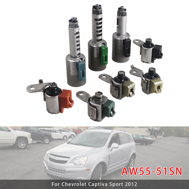 Nissan Altima Maxima Quest 8PCS Transmission Shift Solenoids Valve AW55-51SN