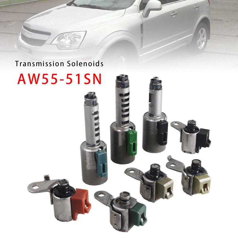 Nissan Altima Maxima Quest 8PCS Transmission Shift Solenoids Valve AW55-51SN