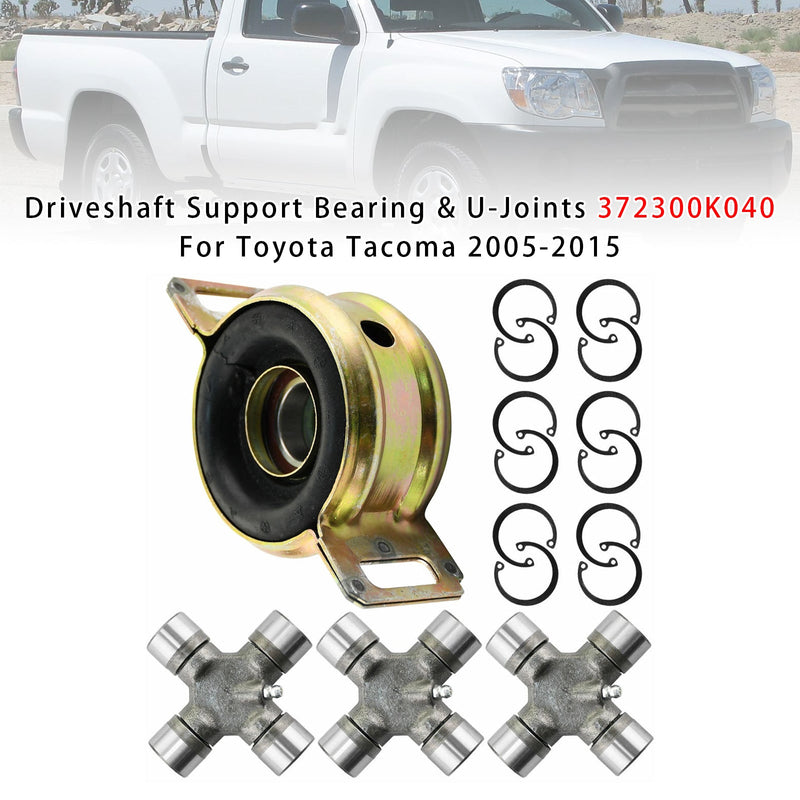 Toyota Tacoma 2005-2015 Driveshaft Support Bearing & U-Joints 372300K040