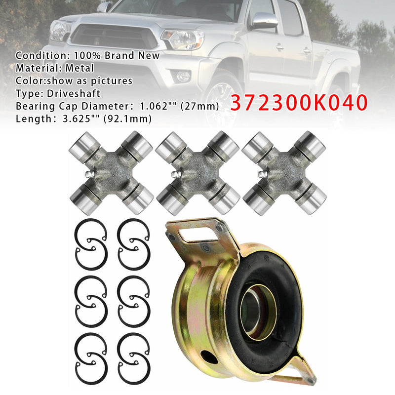 Driveshaft Support Bearing & U-Joints 372300K040 For Toyota Tacoma 2005-2015