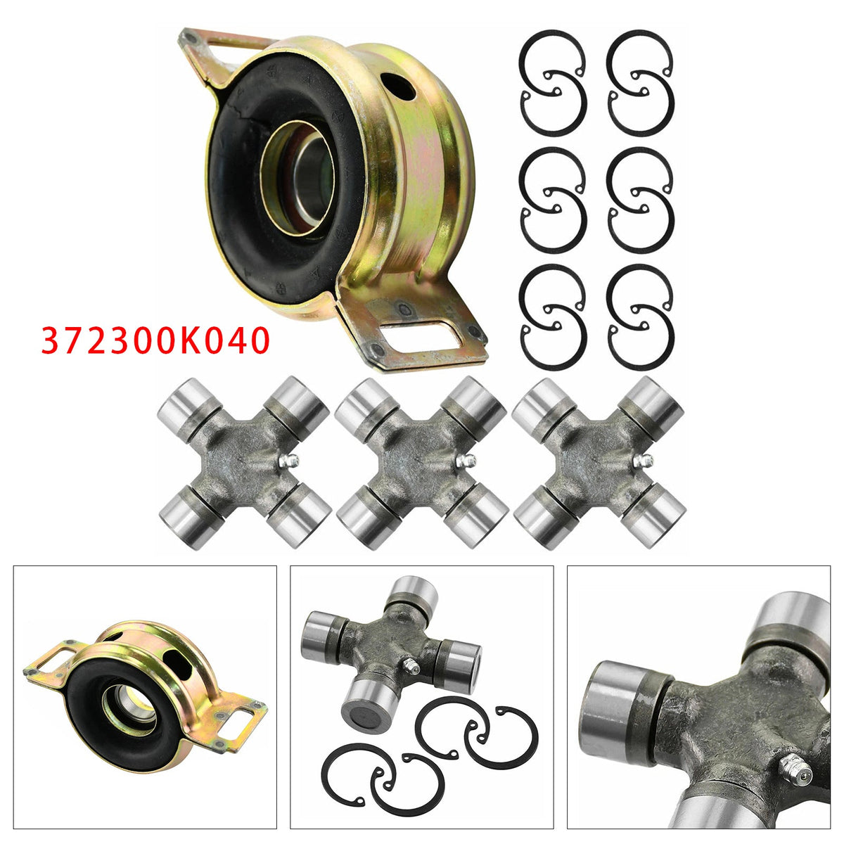 Driveshaft Support Bearing & U-Joints 372300K040 For Toyota Tacoma 2005-2015