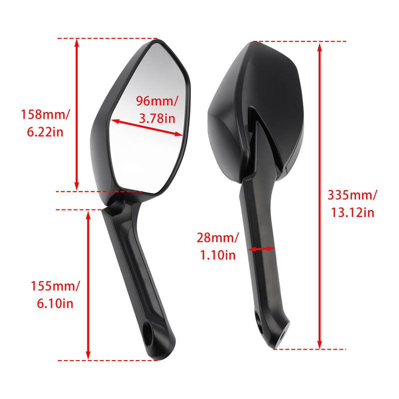 Ducati Multistrada 1200 2010-2018 Multistrada 1260 2017-2021 Mirror Set Left & Right