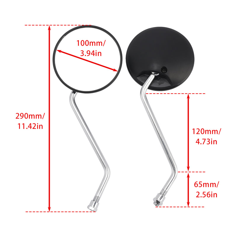 Honda CRM125R XL125 250 NX250 XL600V XRV 650 750 Rearview Mirrors Set M10