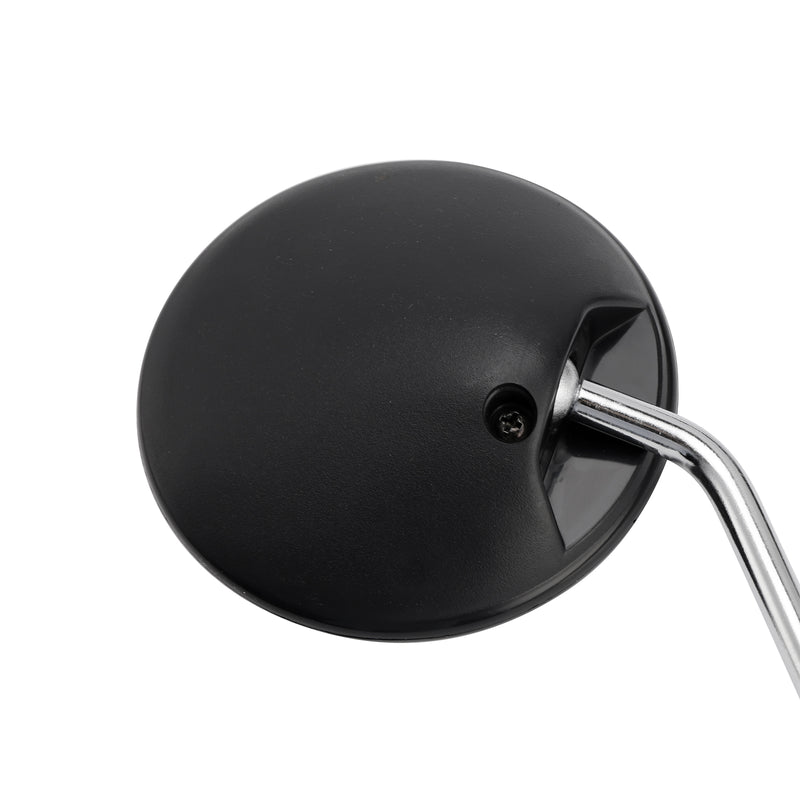 Scooter Moped 8mm Clockwise with Chrome Stem PAIR Universal Round Mirrors