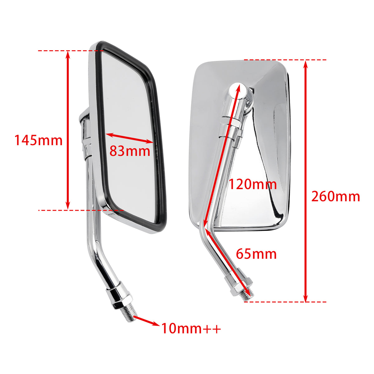 Daelim VL 125 Daystar Classic VL125Fi 2000-2020 Mirror Set Left & Right
